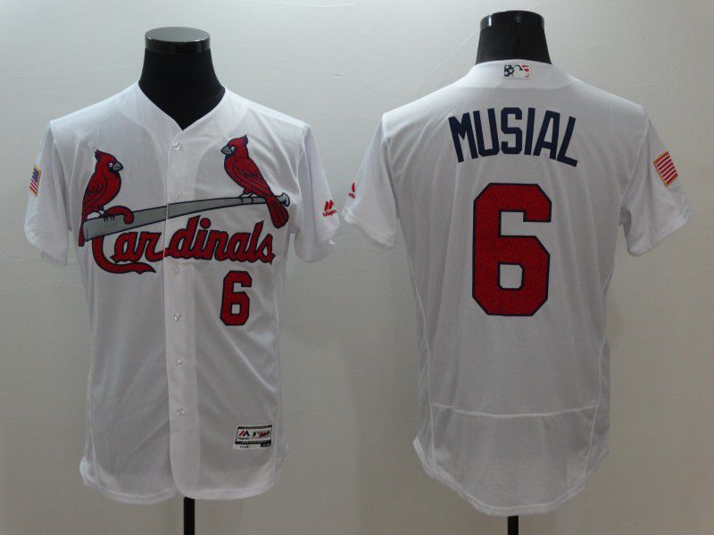 Men St.Louis Cardinals #6 Musial White Elite Independent Edition 2021 MLB Jerseys->st.louis cardinals->MLB Jersey